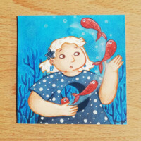 25€ -
14x14cm Poisson